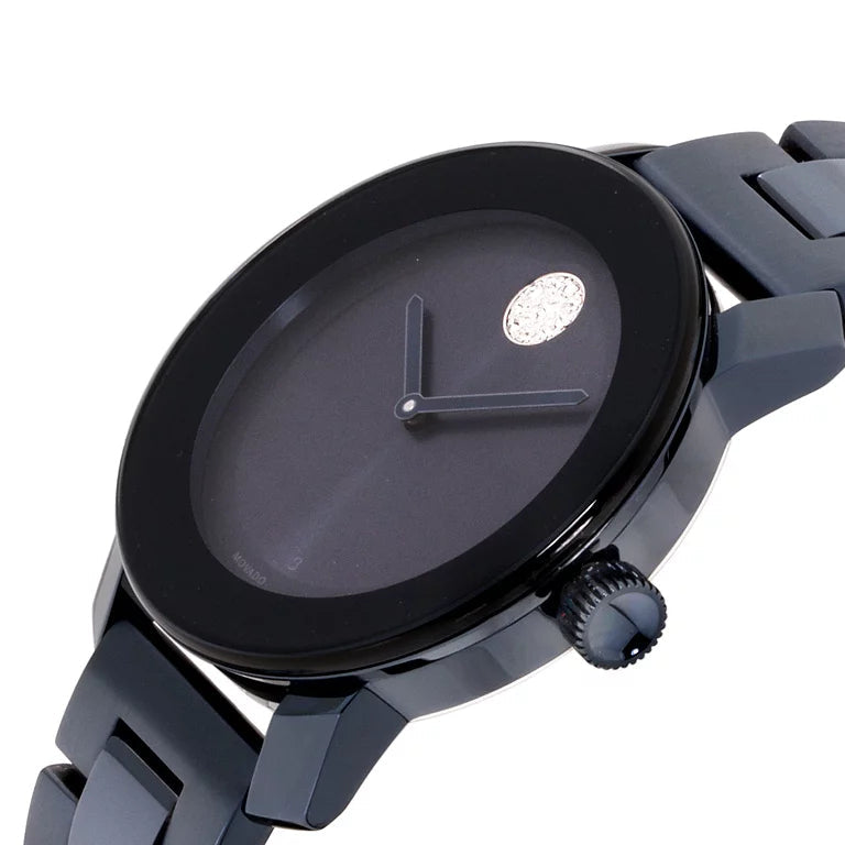  Shop Authentic Movado Bold Blue Dial Blue Steel Strap Watch For Women - 3600388 - Luxxuri