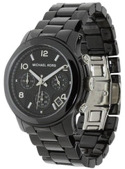  Shop Authentic Michael Kors Runway Black Ceramic Dial Black Steel Strap Watch for Women - MK5162 - Luxxuri