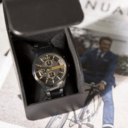  Shop Authentic Armani Exchange Hampton Chronograph Black Dial Black Steel Strap Watch For Men - AX2164 - Luxxuri
