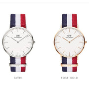 Shop Authentic Daniel Wellington Classic Cambridge White Dial Two Tone NATO Strap Watch For Men - DW00100003 - Luxxuri