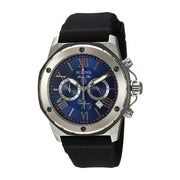  Shop Authentic Bulova Marine Star Blue Dial Black Silicone Strap Watch for Men - 98B258 - Luxxuri