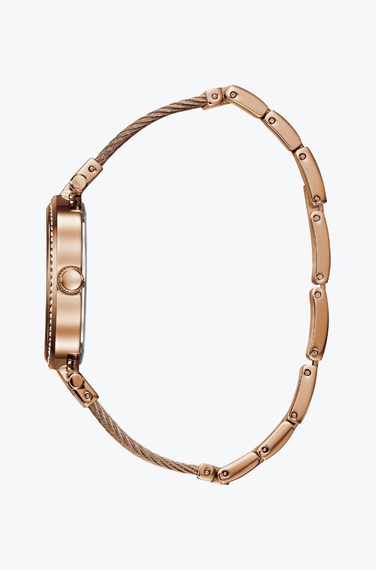  Shop Authentic Guess Soho Rose Gold Dial Stainless Steel Watch For Women - W0638L4 - Luxxuri