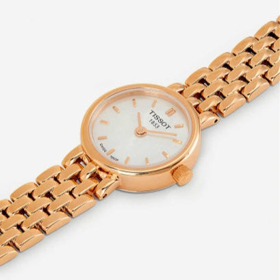  Shop Authentic Tissot T Lady Lovely Silver Dial Rose Gold Steel Strap Watch For Women - T058.009.33.031.01 - Luxxuri