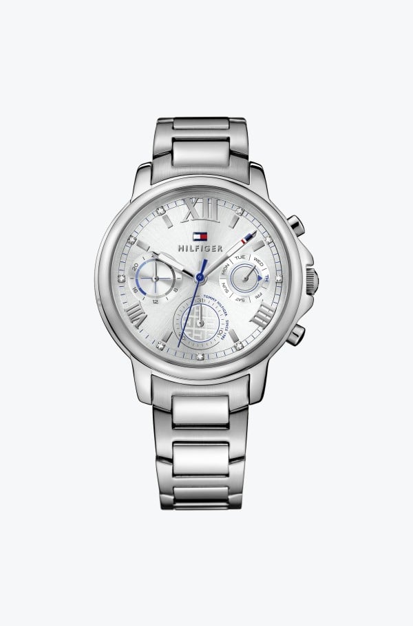  Shop Authentic Tommy Hilfiger Claudia Silver Dial Silver Steel Strap Watch for Women - 1781741 - Luxxuri