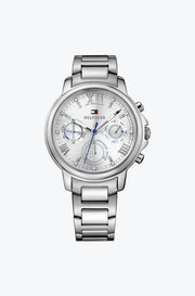  Shop Authentic Tommy Hilfiger Claudia Silver Dial Silver Steel Strap Watch for Women - 1781741 - Luxxuri