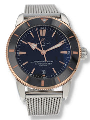  Shop Authentic Breitling Superocean Heritage B20 Automatic 44 Black Dial Silver Mesh Bracelet Watch for Men - UB2030121B1A1 - Luxxuri