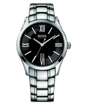 Shop Authentic Hugo Boss Governer Black Dial Silver Steel Strap Watch for Men - 1513488 - Luxxuri
