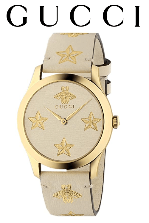  Shop Authentic Gucci G Timeless White Dial White Leather Strap Watch For Women - YA1264096 - Luxxuri