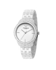  Shop Authentic Emporio Armani Ceramic White Dial White Ceramic Bracelet Watch For Women - AR1477 - Luxxuri