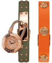  Shop Authentic Versace Medusa Lock Icon Quartz Beige Dial Green Leather Strap Watch for Women - VEDW00519 - Luxxuri