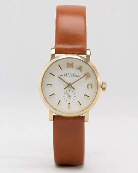  Shop Authentic Marc Jacobs Baker White Dial Brown Leather Strap Watch for Women - MBM1317 - Luxxuri