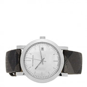  Shop Authentic Burberry The City Silver Dial Multicolored Leather Strap Watch for Women - BU1873 - Luxxuri