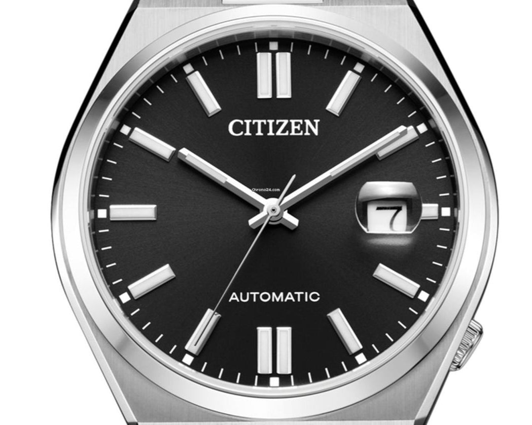  Shop Authentic Citizen Tsuyosa Automatic Black Dial Silver Steel Strap Watch For Men - NJ0150-81E - Luxxuri