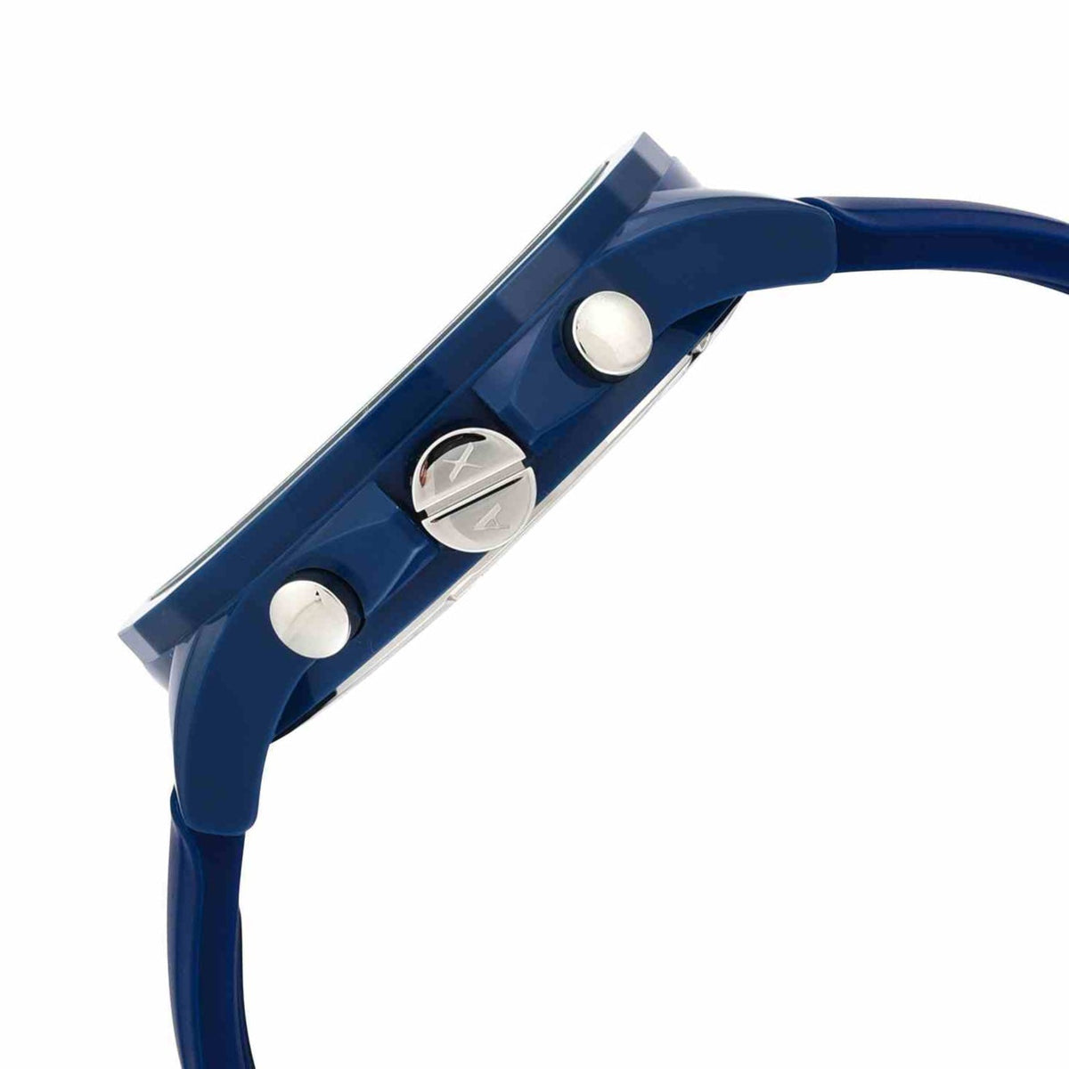  Shop Authentic Armani Exchange Outerbanks Chronograph Blue Dial Blue Silicone Strap Watch For Men - AX1327 - Luxxuri