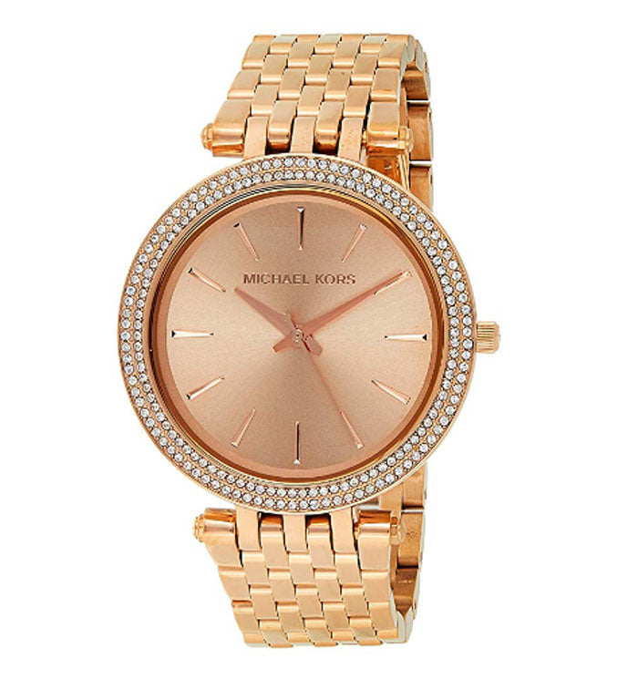  Shop Authentic Michael Kors Darci Rose Gold Dial with Diamonds Rose Gold Stainless Steel Strap Watch for Women - MK3192 - Luxxuri