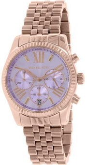  Shop Authentic Michael Kors Lexington Purple Dial Rose Gold Steel Strap Watch For Women - MK6207 - Luxxuri