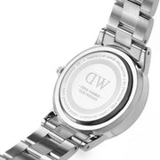  Shop Authentic Daniel Wellington Iconic Link White Dial Silver Steel Strap Watch For Women - DW00100207 - Luxxuri