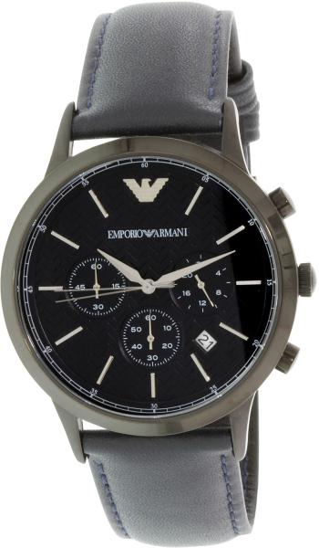  Shop Authentic Emporio Armani Renato Chronograph Quartz Blue Dial Blue Leather Strap Watch For Men - AR2481 - Luxxuri