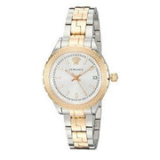  Shop Authentic Versace Hellenyium Silver Dial Two Tone Steel Strap Watch for Women - V12030015 - Luxxuri