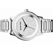  Shop Authentic Michael Kors Kinley Diamond Pave Silver Dial Silver Steel Strap Watch for Women - MK5996 - Luxxuri