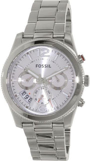  Shop Authentic Fossil Boyfriend Multifunction Silver Dial Silver Steel Strap Watch for Women - ES3883 - Luxxuri