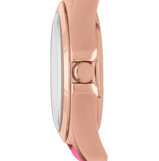  Shop Authentic Marc Jacobs Henry Skeleton Pink Dial Pink Leather Strap Watch for Women - MBM1243 - Luxxuri