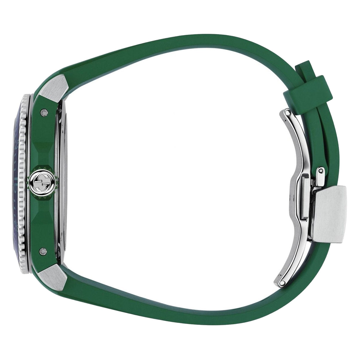  Shop Authentic Gucci Dive Black Dial Green Rubber Strap Watch For Men - YA136310 - Luxxuri