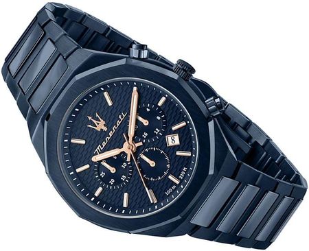  Shop Authentic Maserati Stile Chronograph Blue Dial Blue Steel Strap Watch For Men - R8873642008 - Luxxuri