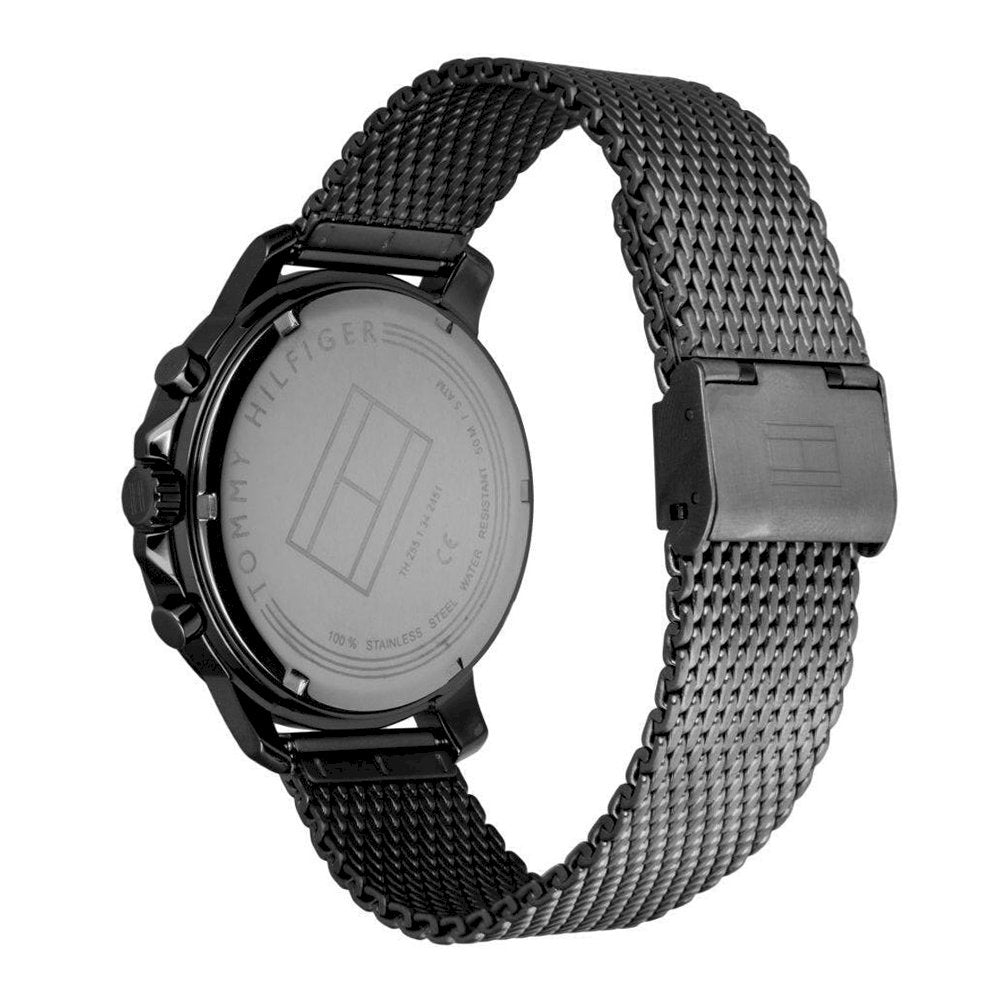  Shop Authentic Tommy Hilfiger London Chronograph Grey Dial Grey Mesh Bracelet Watch for Men - 1791530 - Luxxuri