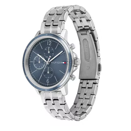  Shop Authentic Tommy Hilfiger Casual Quartz Blue Dial Silver Steel Strap Watch For Women - 1782188 - Luxxuri