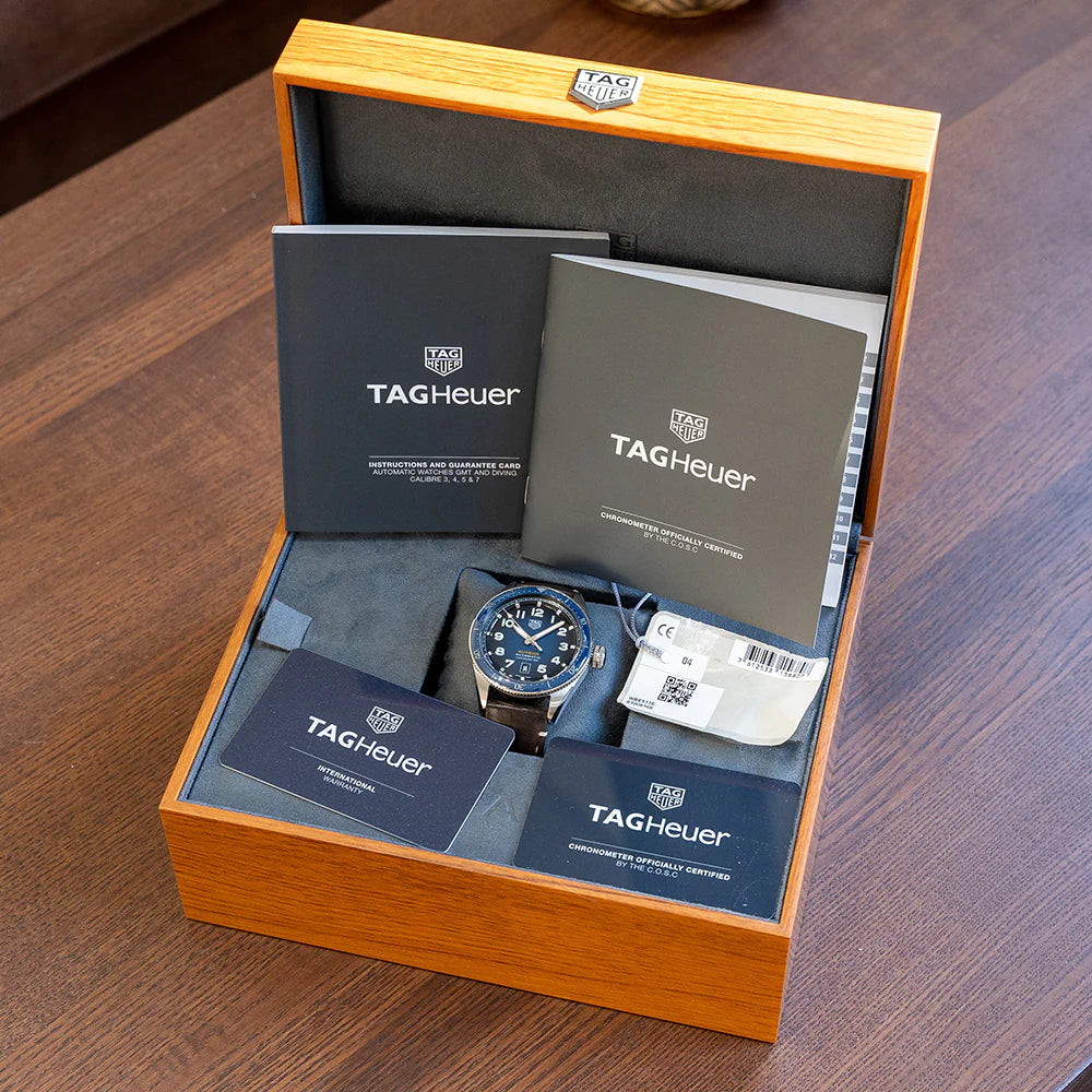  Shop Authentic Tag Heuer Autavia Blue Dial Watch for Men - WBE5116.FC8266 - Luxxuri