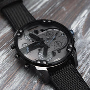  Shop Authentic Diesel Mr Daddy 2.0 Chronograph Grey Dial Black Nylon Strap Watch For Men - DZ7420 - Luxxuri