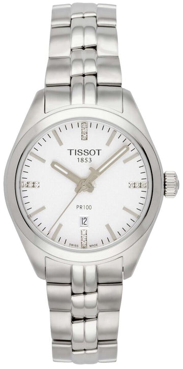  Shop Authentic Tissot T Classic PR 100 Lady Silver Dial Watch For Women - T101.210.11.036.00 - Luxxuri