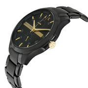  Shop Authentic Armani Exchange Hampton Chronograph Black Dial Black Steel Strap Watch For Men - AX2121 - Luxxuri