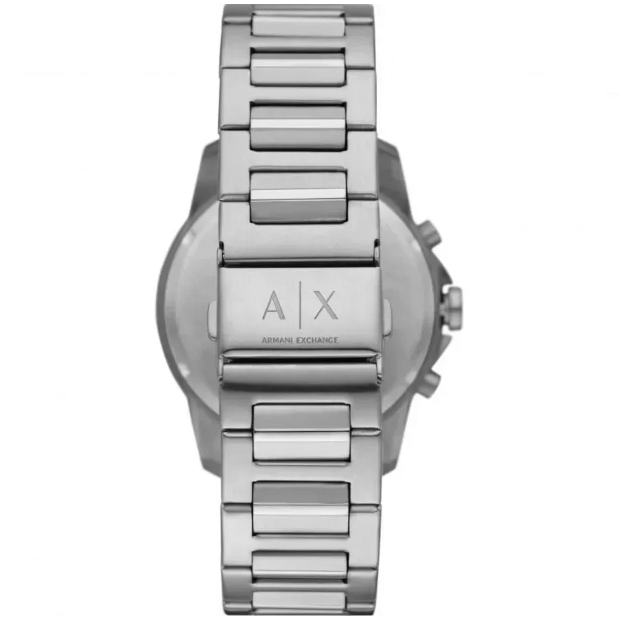  Shop Authentic Armani Exchange Outerbanks Chronograph Silver Dial Silver Steel Strap Watch For Men - AX7141 - Luxxuri