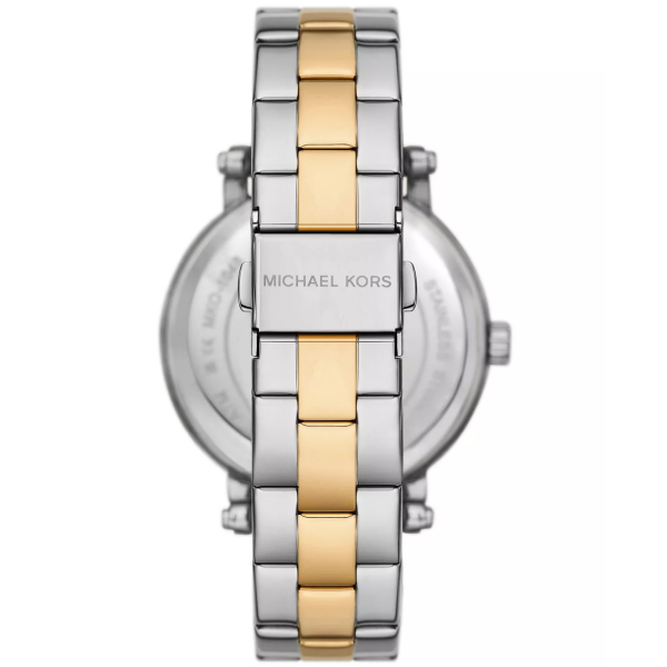  Shop Authentic Michael Kors Analog Blue Dial Two Tone Steel Strap Watch for Women - MKO1049 - Luxxuri