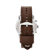  Shop Authentic Fossil The Commuter White Dial Brown Leather Strap Watch for Men - FS5402 - Luxxuri