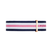  Shop Authentic Daniel Wellington Classic South Hampton White Dial Two Tone Nylon Strap Watch For Women - DW00100034 - Luxxuri