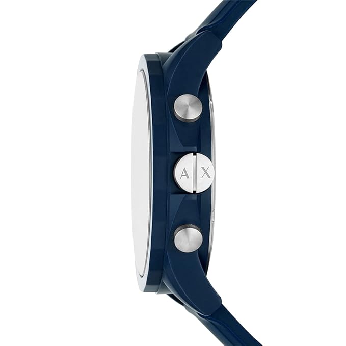  Shop Authentic Armani Exchange Outerbanks Chronograph Blue Dial Blue Silicone Strap Watch For Men - AX7128 - Luxxuri