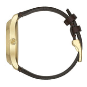  Shop Authentic Gucci G Timeless Brown Dial Brown Leather Strap Watch For Men - YA1264068 - Luxxuri