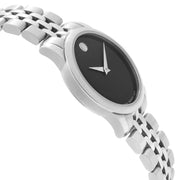  Shop Authentic Movado Museum Classic Black Dial Silver Steel Strap Watch For Women - 0606505 - Luxxuri