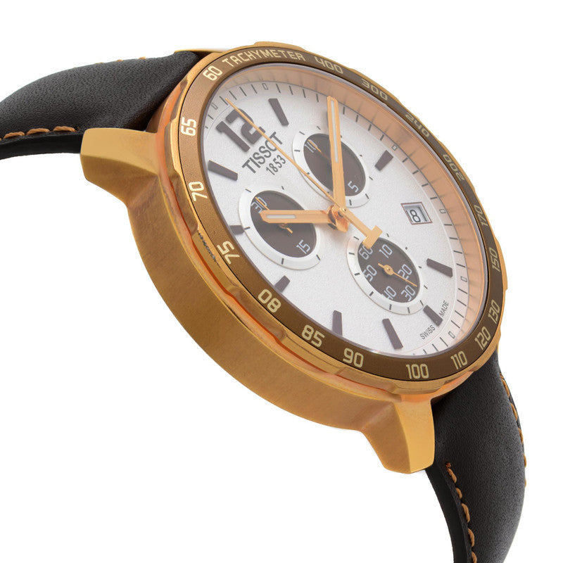  Shop Authentic Tissot Quickster Chronograph Silver Dial Watch For Men - T095.417.36.037.01 - Luxxuri