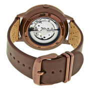  Shop Authentic Fossil Vintage Muse Automatic Skeleton Maroon Dial Maroon Leather Strap Watch for Women - ME3137 - Luxxuri