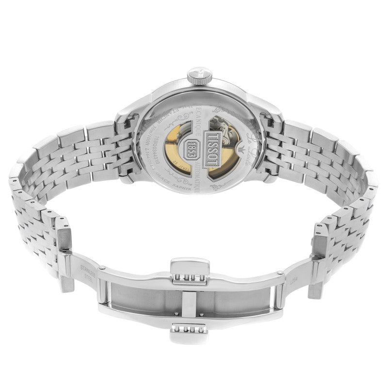  Shop Authentic Tissot Le Locle Automatic Black Dial Silver Steel Strap Watch For Men - T41.1.483.53 - Luxxuri