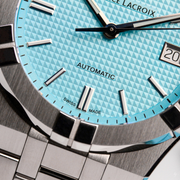  Shop Authentic Maurice Lacroix Aikon Automatic Limited Summer Edition Blue Dial Silver Steel Strap Watch For Men - AI6008-SS00F-431-1 - Luxxuri