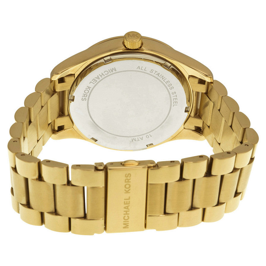  Shop Authentic Michael Kors Layton Chronograph Gold Dial Gold Steel Strap Watch for Women - MK5959 - Luxxuri