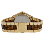  Shop Authentic Michael Kors Slim Runway Tortoise Shell Dial Two Tone Steel Strap Watch for Women - MK4284 - Luxxuri