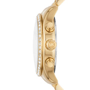  Shop Authentic Michael Kors Janelle Quartz Gold Dial Gold Steel Strap Watch For Women - MK7381 - Luxxuri