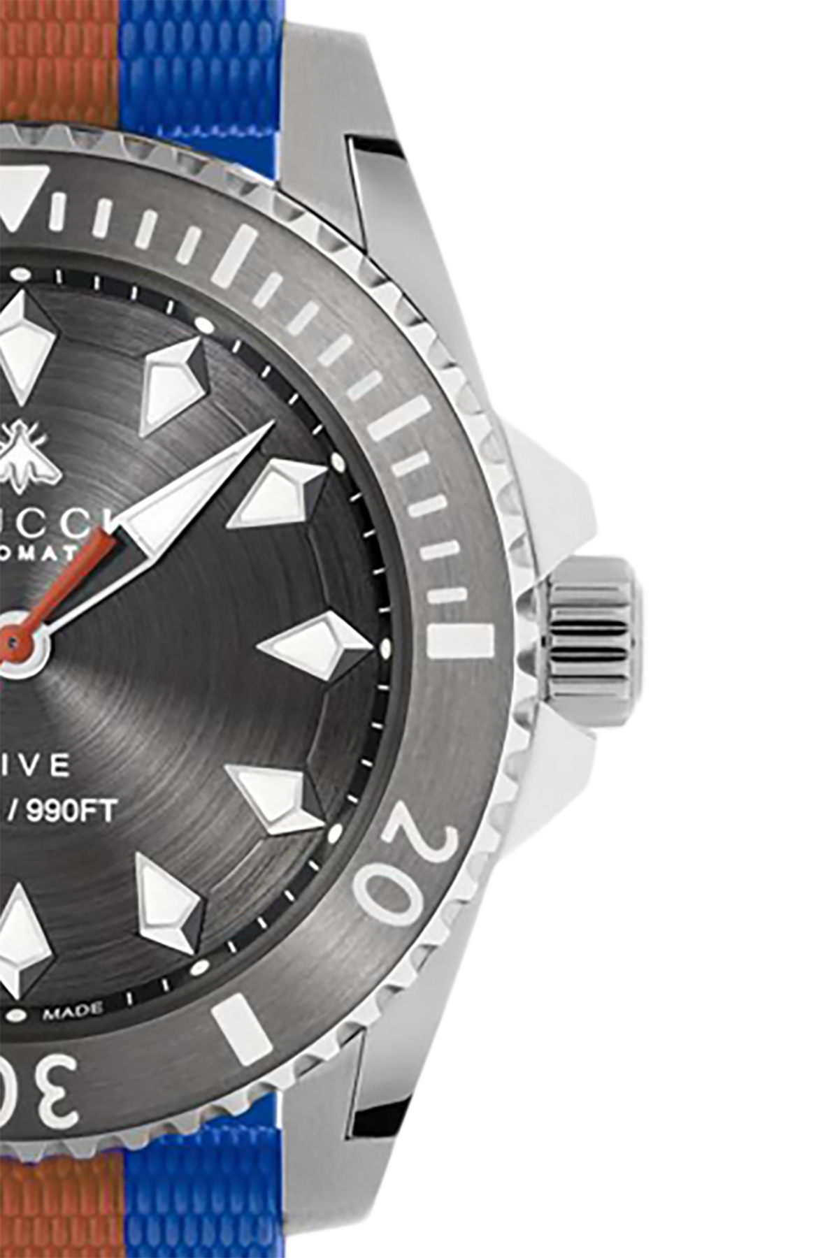  Shop Authentic Gucci Dive Automatic Grey Dial Two Tone Rubber Strap Watch for Men - YA136352 - Luxxuri