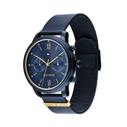  Shop Authentic Tommy Hilfiger Blake Quartz Blue Dial Blue Mesh Bracelet Watch for Men - 1782305 - Luxxuri